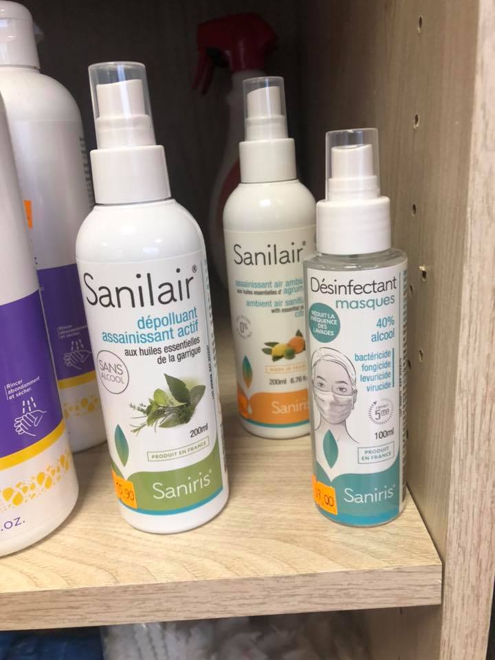 BOMBES AEROSOL BACTERICIDE AROMATISE